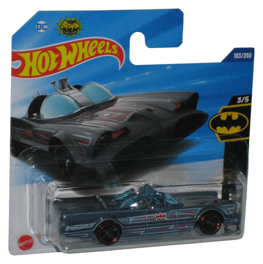 Hot Wheels Batman 3/5 (2024) TV Series Batmobile Blue Toy Car 103/250 - (Short Card)