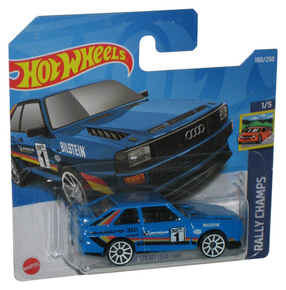 Hot Wheels Rally Champs 1/5 (2021) Blue '84 Audi Sport Quattro Toy Car 180/250 - (Short Card)