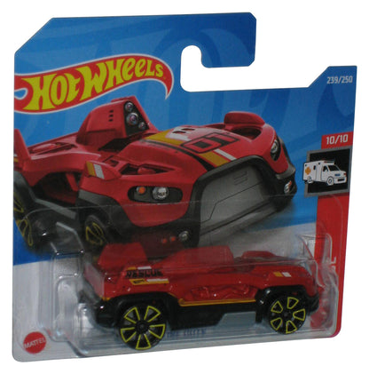 Hot Wheels HW Rescue 10/10 (2022) Red Drone Duty Toy Car 239/250 - (Short Card)