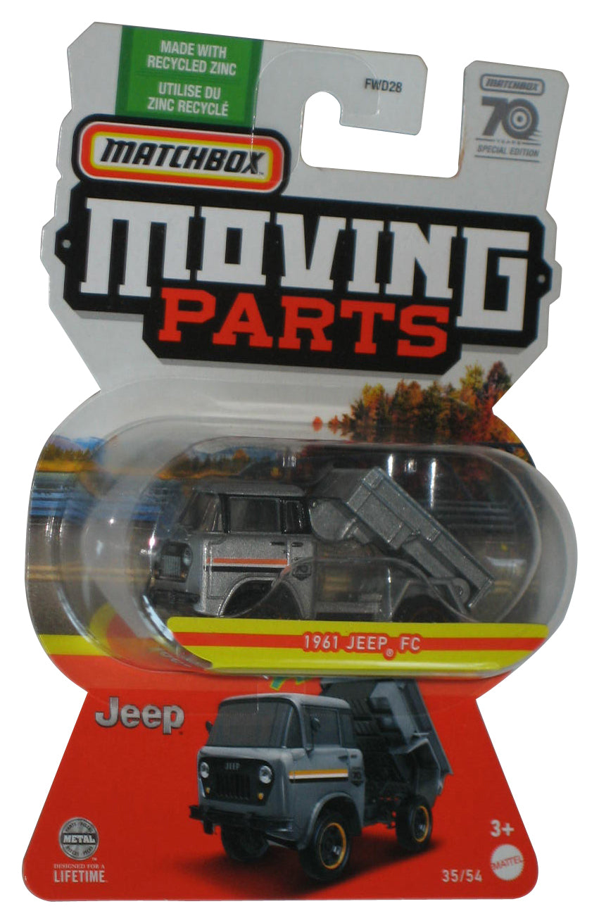 Matchbox Moving Parts (2023) Silver 1961 Jeep FC Toy Truck 35/54