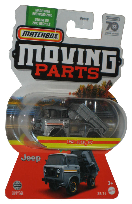 Matchbox Moving Parts (2023) Silver 1961 Jeep FC Toy Truck 35/54