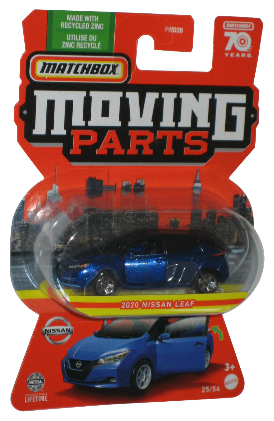 Matchbox Moving Parts (2023) Blue 2020 Nissan Leaf Toy Car 25/54