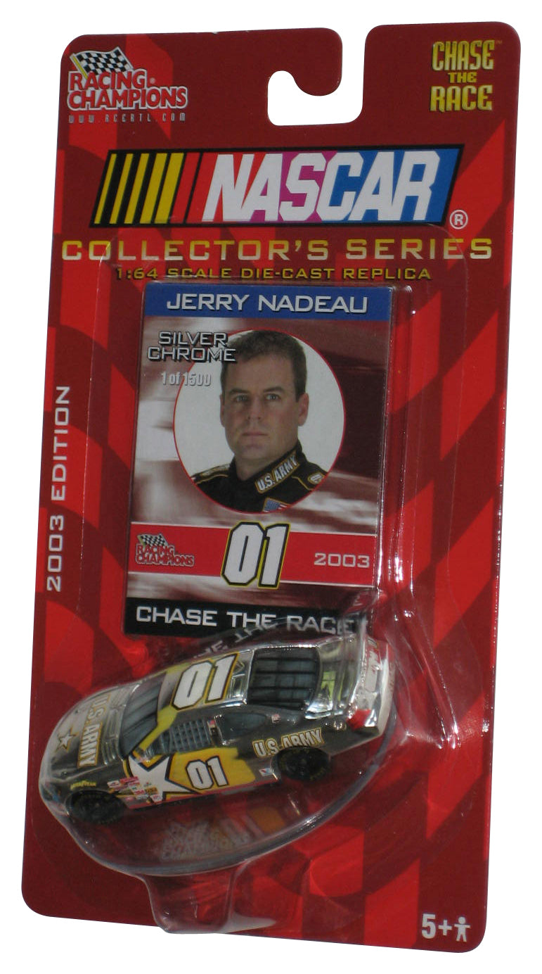 Nascar Racing Champions (2003) Ertl Chase The Race Jerry Nadeau Silver Chrome U.S. Army Toy Car