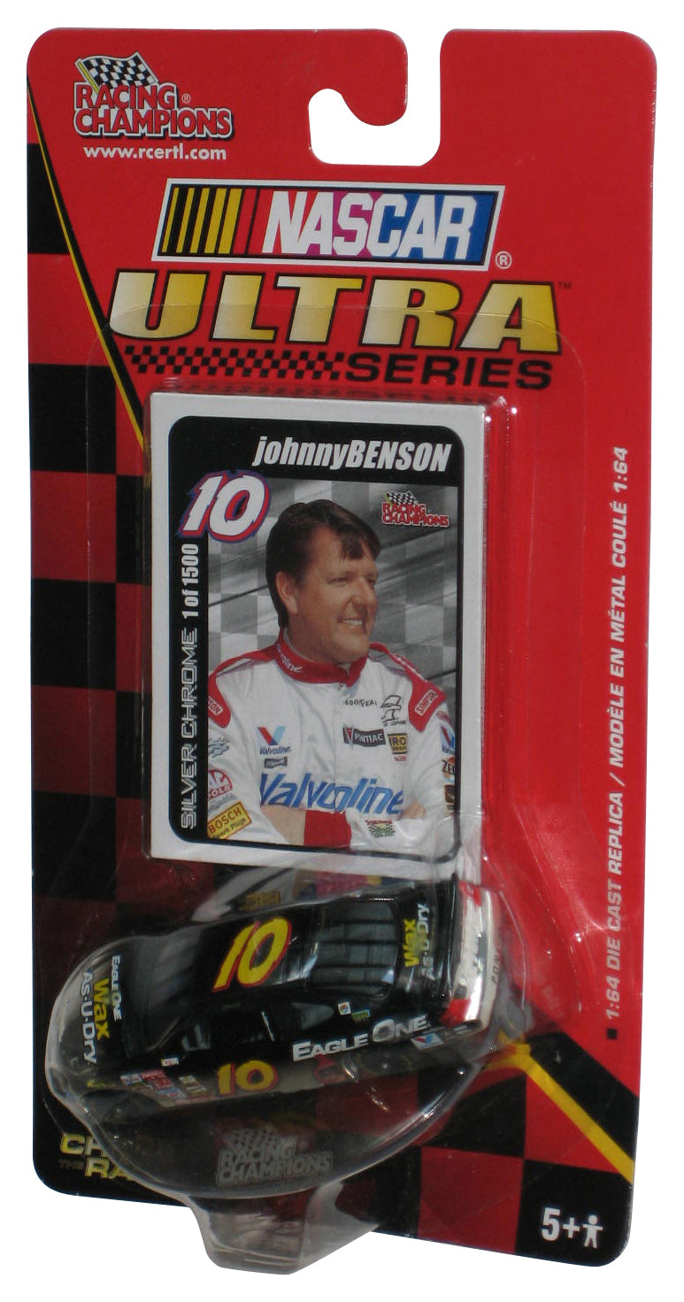 Nascar Ultra Racing Champions (2003) RC2 Black Johnny Benson Silver Chrome Toy Car #10
