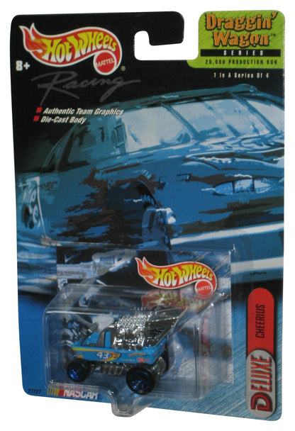 Hot Wheels Racing Nascar (1999) Blue Draggin' Wagon Deluxe Cheerios Toy Car 1/4