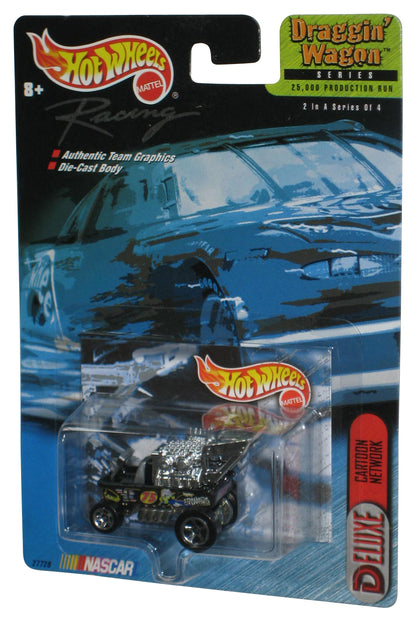Hot Wheels Racing Nascar (1999) Black Draggin' Wagon Deluxe Cartoon Network Toy Car 2/4