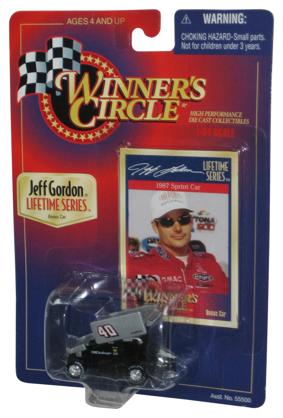 Winner's Circle Jeff Gordon Lifetime Series (1997) Kenner Black 1987 Sprint Car Toy