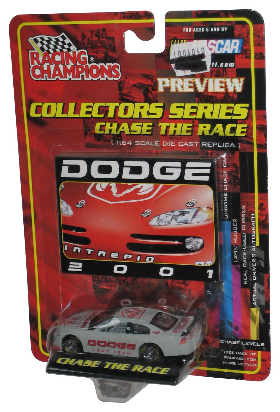 Racing Champions Nascar Gray Chase The Race Dodge 2010 Intrepid Toy Car