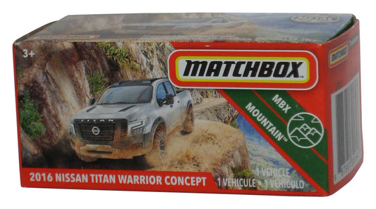 Matchbox MBX Mountain (2019) Silver 2016 Nissan Titan Warrior Concept Power Grabs Box Toy Truck 76/100