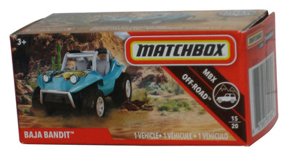 Matchbox MBX Off-Road 15/20 (2018) Power Grabs Box Blue Baja Bandit Toy Car 71/100