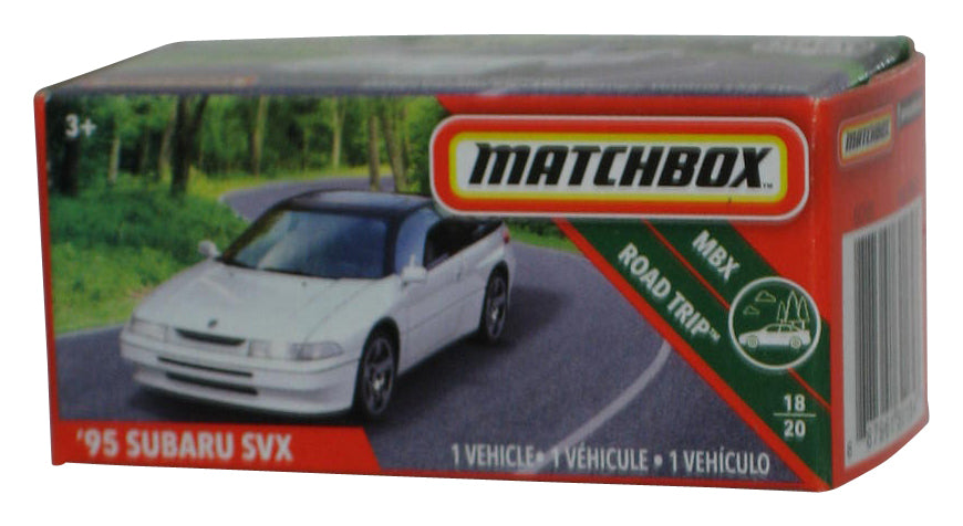 Matchbox MBX Road Trip 18/20 (2019) Power Grabs Box White '95 Subaru SVX Toy Car 5/100