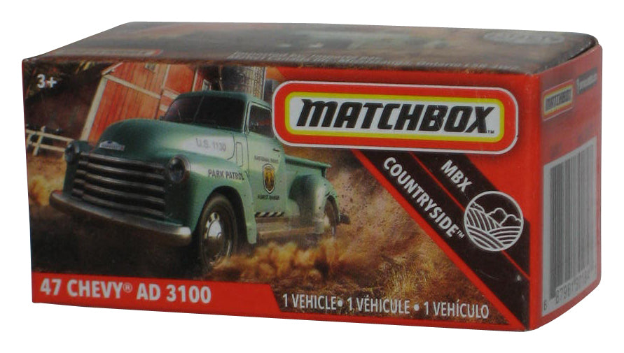 Matchbox MBX Countryside (2019) Power Grabs Box Green '47 Chevy AD 3100 Truck 96/100