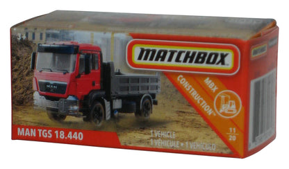 Matchbox MBX Construction 11/20 (2019) Power Grabs Box Red & Grey Man TGS 18.440 Truck Toy 27/100