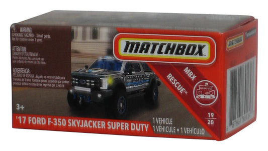 Matchbox MBX Rescue 19/20 (2019) Power Grabs Box Silver '17 F-350 Skyjacker Super Duty Police Truck Toy 50/100
