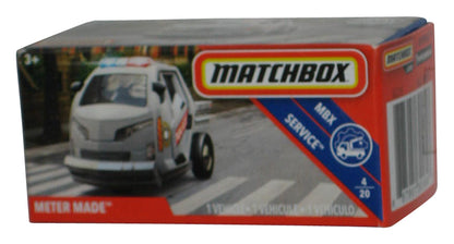 Matchbox MBX Service 4/20 (2018) White Police Meter Made Power Grabs Box Toy 100/100