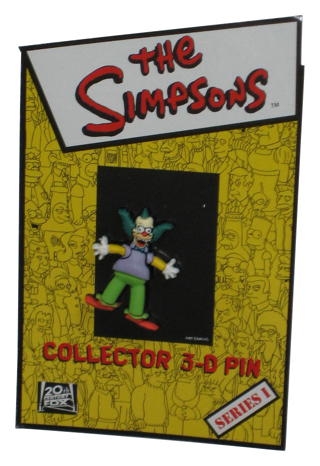 The Simpsons Series 1 (2003) Hot Properties Krusty The Clown Collector 3-D Pin