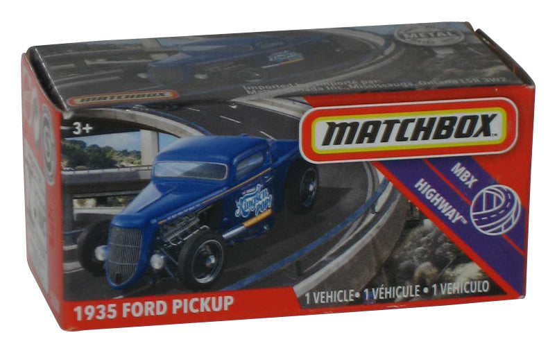 Matchbox MBX Highway (2019) Blue 1935 Ford Pickup Power Grabs Box Toy Car 51/100
