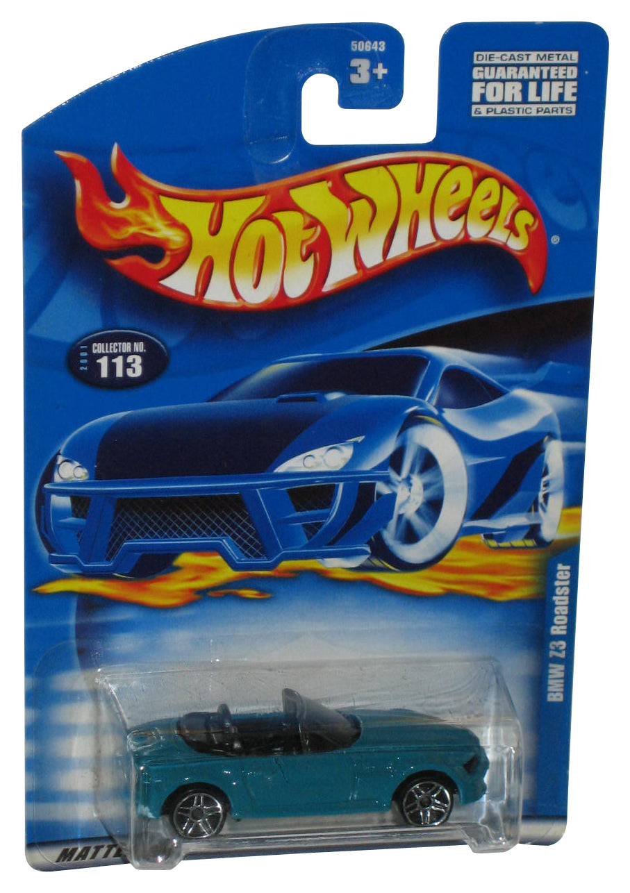 Hot Wheels BMW Z3 Roadster (2001) Teal Green Toy Car #113