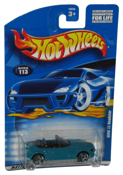 Hot Wheels BMW Z3 Roadster (2001) Teal Green Toy Car #113