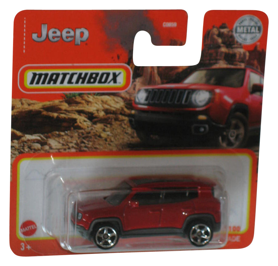 Matchbox 2019 Jeep Renegade (2020) Red Die-Cast Metal Toy Car 26/100 - (Short Card)