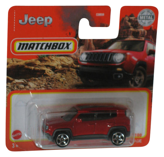 Matchbox 2019 Jeep Renegade (2020) Red Die-Cast Metal Toy Car 26/100 - (Short Card)