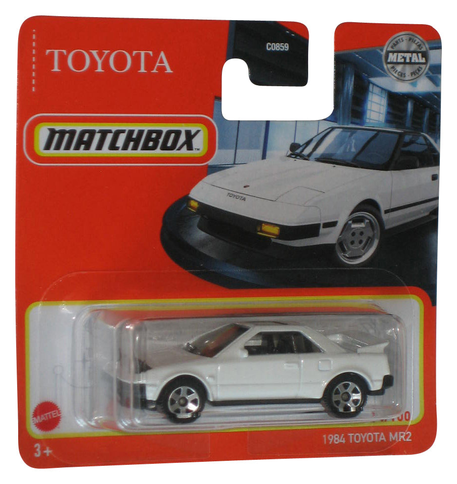 Matchbox White 1984 Toyota MR2 Die-Cast Metal Toy Car 14/100 - (Short Card)