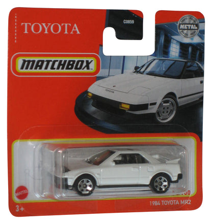 Matchbox White 1984 Toyota MR2 Die-Cast Metal Toy Car 14/100 - (Short Card)