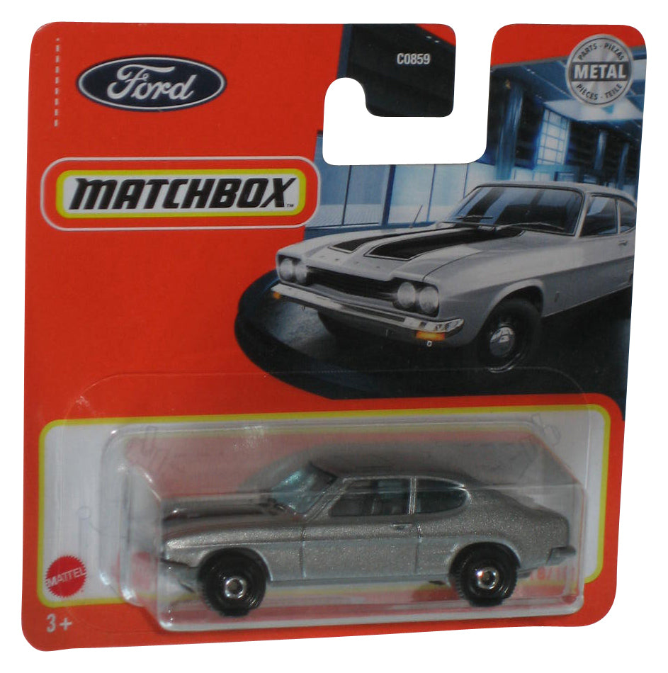 Matchbox Silver 1970 Ford Capri (2020) Metal Toy Car 18/100 - (Short Card)