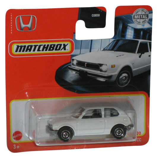 Matchbox 1976 Honda CVCC (2020) White Die-Cast Metal Toy Car 49/100 - (Short Card)