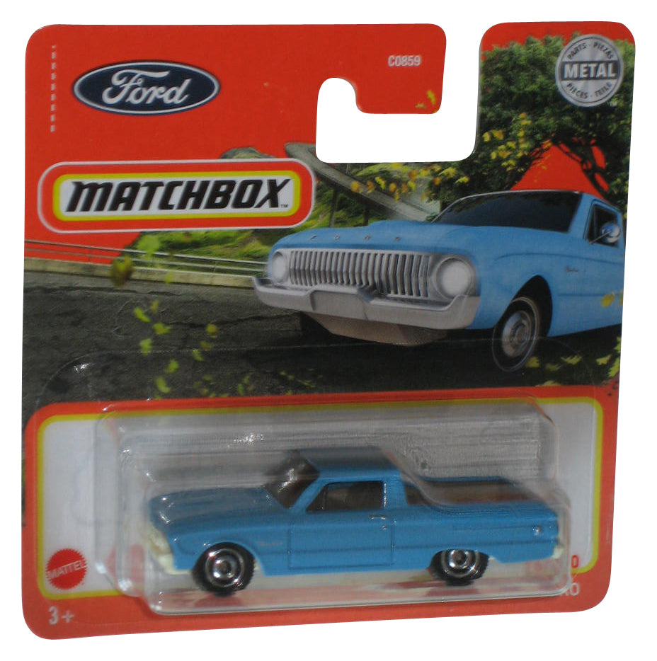 Matchbox Blue 1961 Ford Ranchero (2020) Metal Die-Cast Toy Car 96/100 - (Short Card)