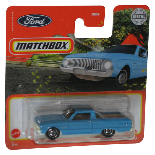 Matchbox Blue 1961 Ford Ranchero (2020) Metal Die-Cast Toy Car 96/100 - (Short Card)