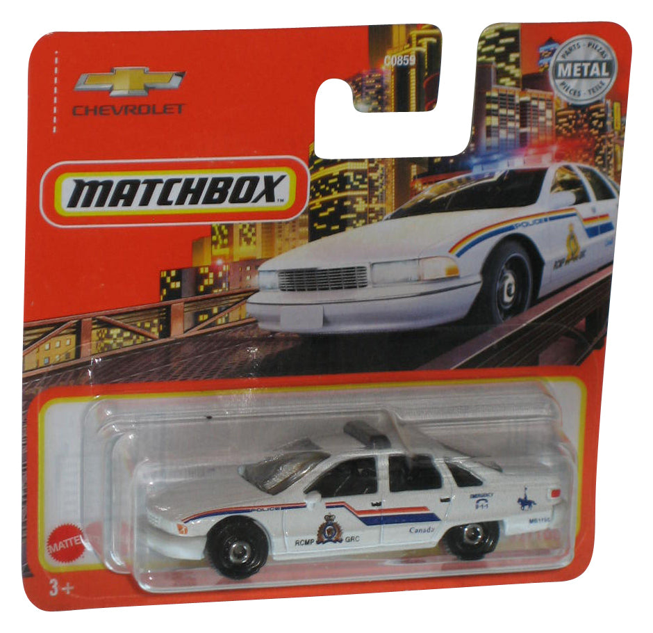 Matchbox Chevy Caprice Classic (2020) White Metal Toy Car 32/100 - (Short Card)