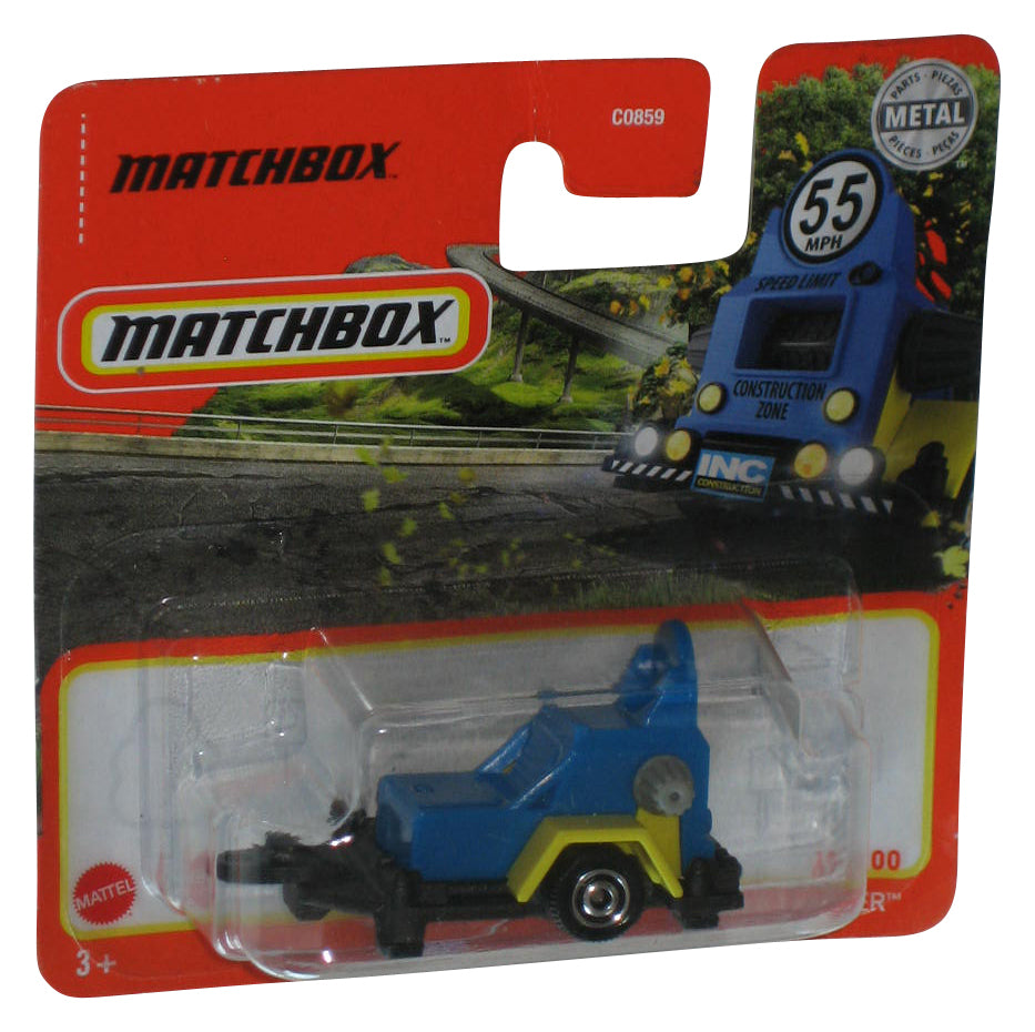 Matchbox Blue & Yellow Speed Trapper (2020) Metal Toy Vehicle 62/100 - (Short Card)
