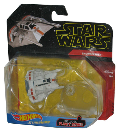 Star Wars Hot Wheels (2018) Rebel Snowspeeder Starships Toy w/ Flight Stand - (Dented Plastic)