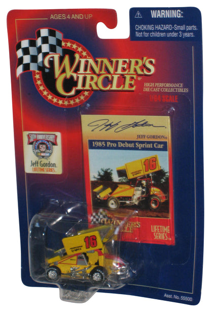 Winner's Circle Jeff Gordon 1985 Pro Debut Sprint Car (1997) Kenner Yellow Toy #16