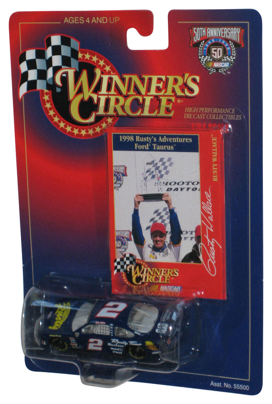 Nascar Winner's Circle 1998 Rusty's Adventure Ford Taurus Blue Toy Car