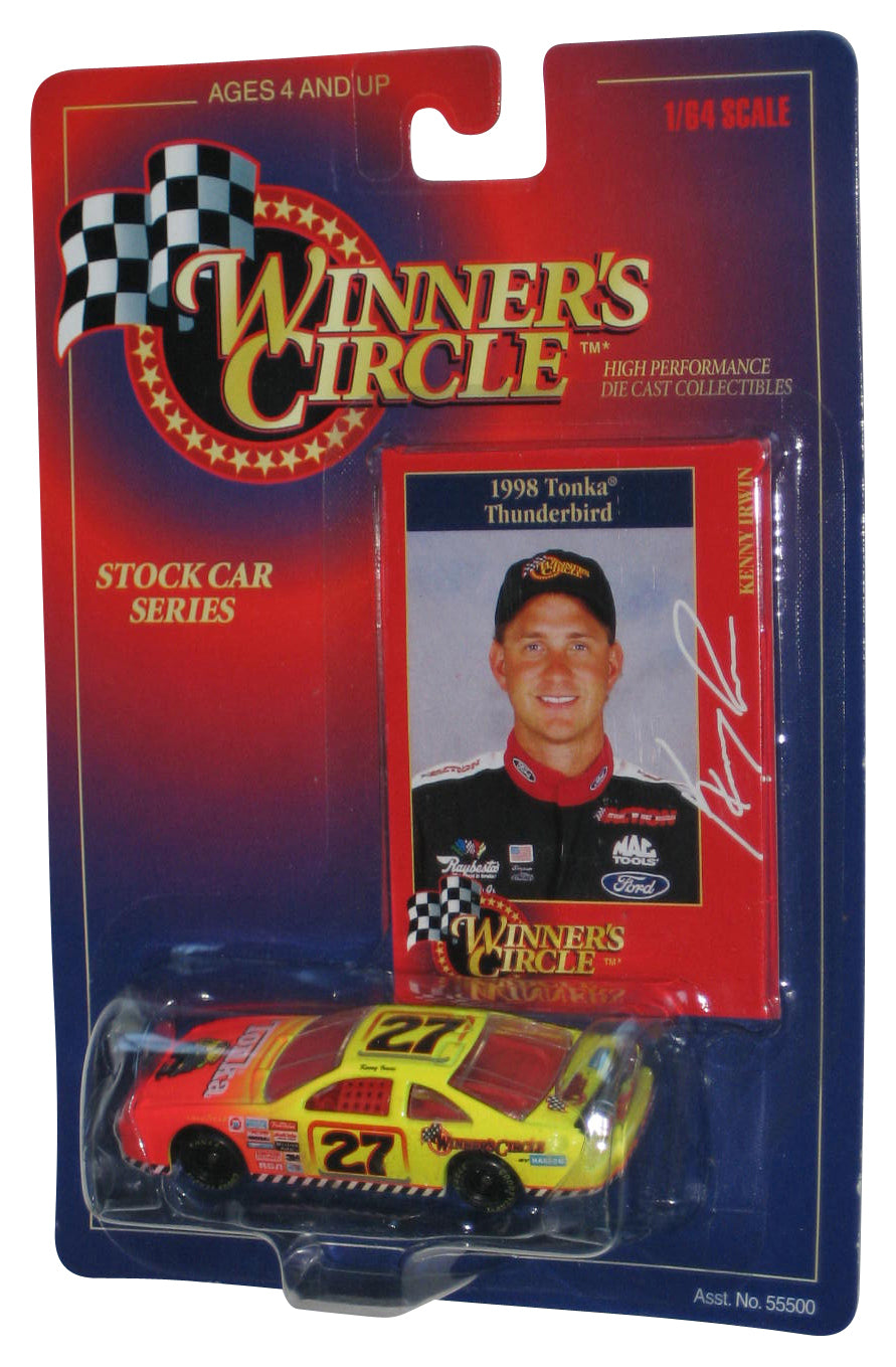 Winner's Circle Stock Car Series (1998) Kenner Yellow 1998 Tonka Thunderbird Kenny Irwin Toy Car