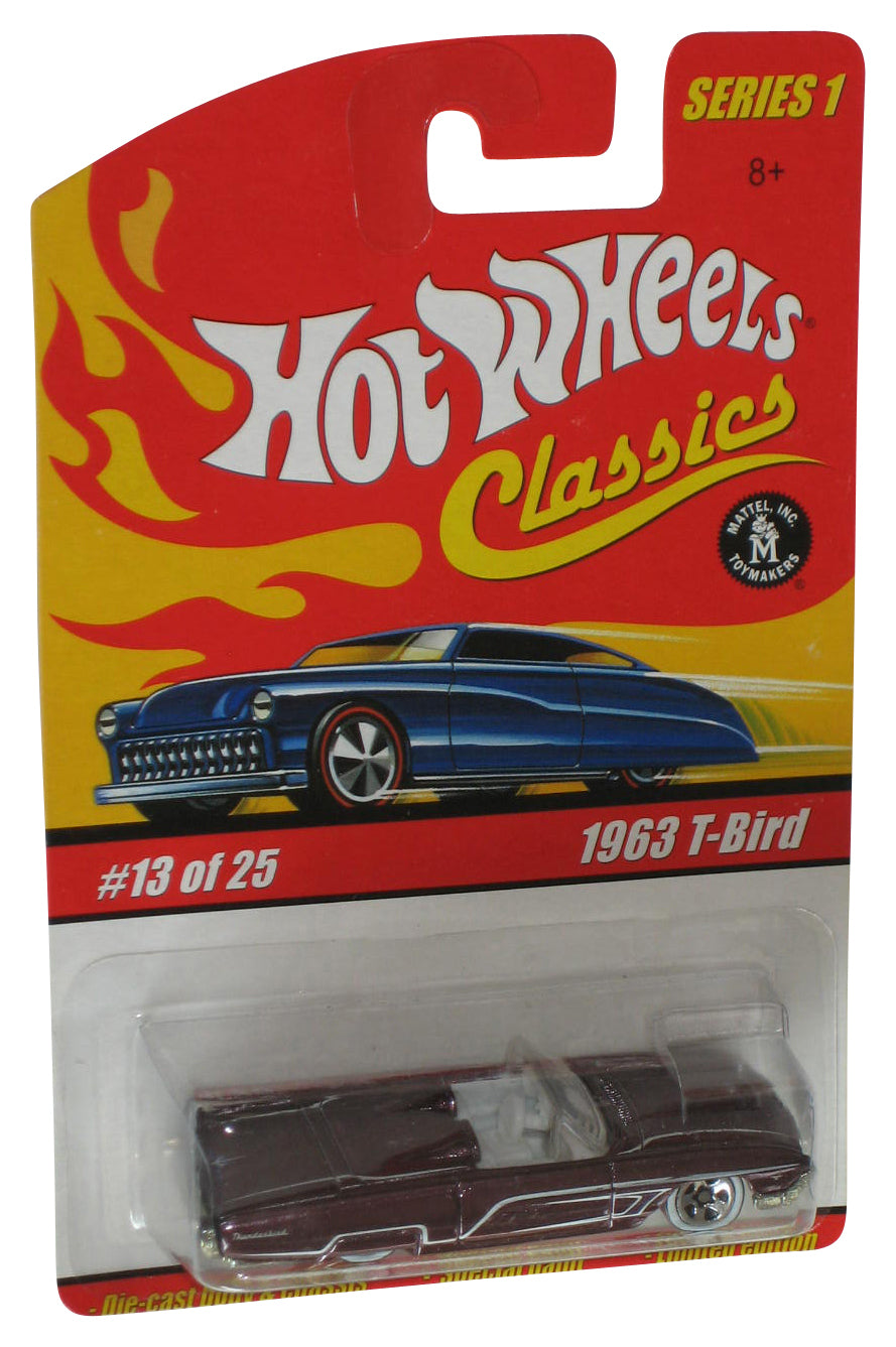 Hot Wheels Classics Series 1 (2004) Purple 1963 T-Bird Toy Car 13/25