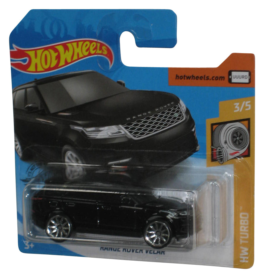 Hot Wheels HW Turbo 3/5 (2017) Black Range Rover Velar Toy Car 119/250 - (Short Card)