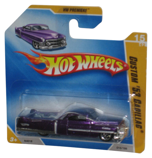 Hot Wheels 2009 New Models Purple Custom '53 Cadillac Toy Car 015/190 - (Short Card)