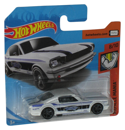 Hot Wheels Muscle Mania 8/10 (2017) White '65 Mustang 2+2 Fastback Toy Car 72/250 - (Short Card)
