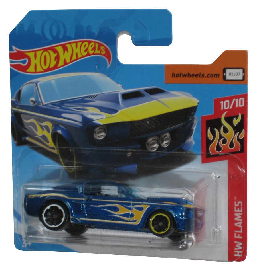 Hot Wheels HW Flames 10/10 (2017) Blue '67 Shelby GT-500 Toy Car 33/250 - (Short Card)