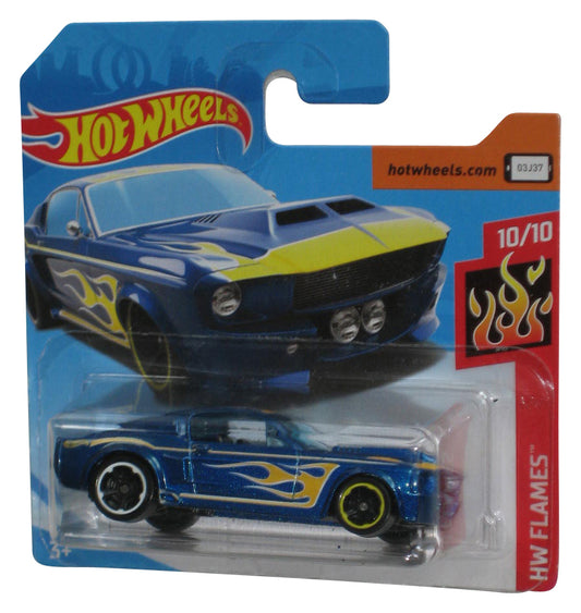 Hot Wheels HW Flames 10/10 (2017) Blue '67 Shelby GT-500 Toy Car 33/250 - (Short Card)