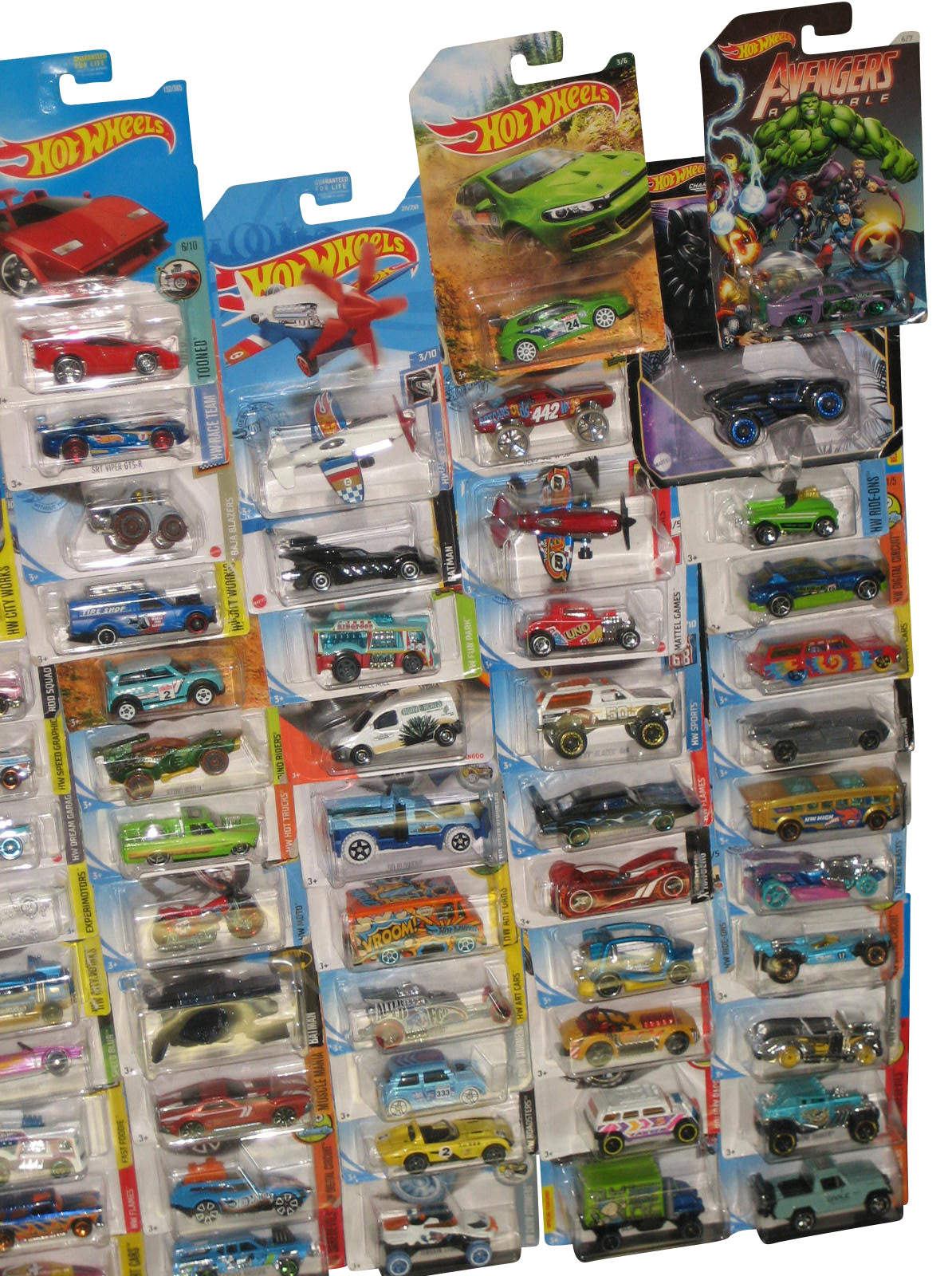 Hot Wheels & Matchbox Mattel Die-Cast Mixed Collection -- (Lot of 75 Toy Cars)