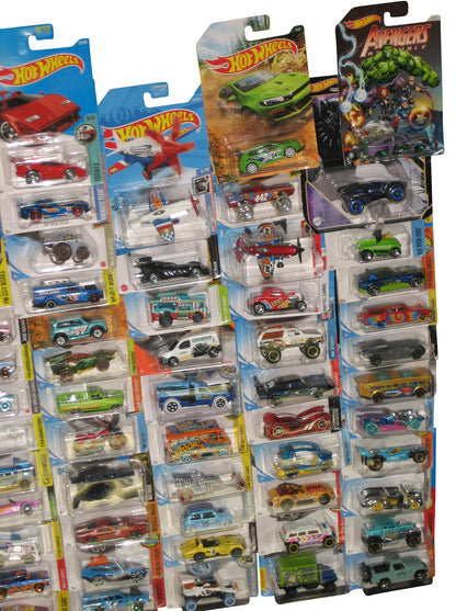 Hot Wheels & Matchbox Mattel Die-Cast Mixed Collection -- (Lot of 75 Toy Cars)