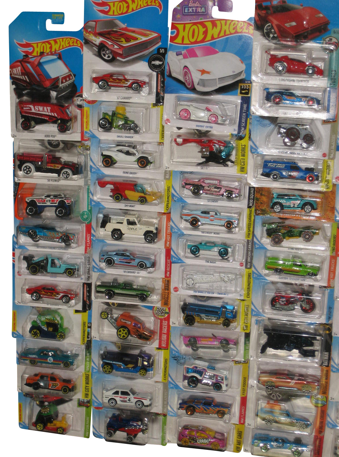 Hot Wheels & Matchbox Mattel Die-Cast Mixed Collection -- (Lot of 75 Toy Cars)