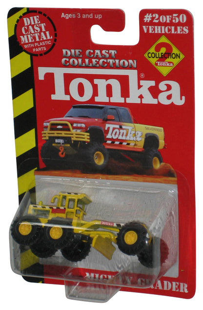 Tonka Die Cast Metal Mighty Grader (2000) Maisto Yellow Toy Vehicle #2/50
