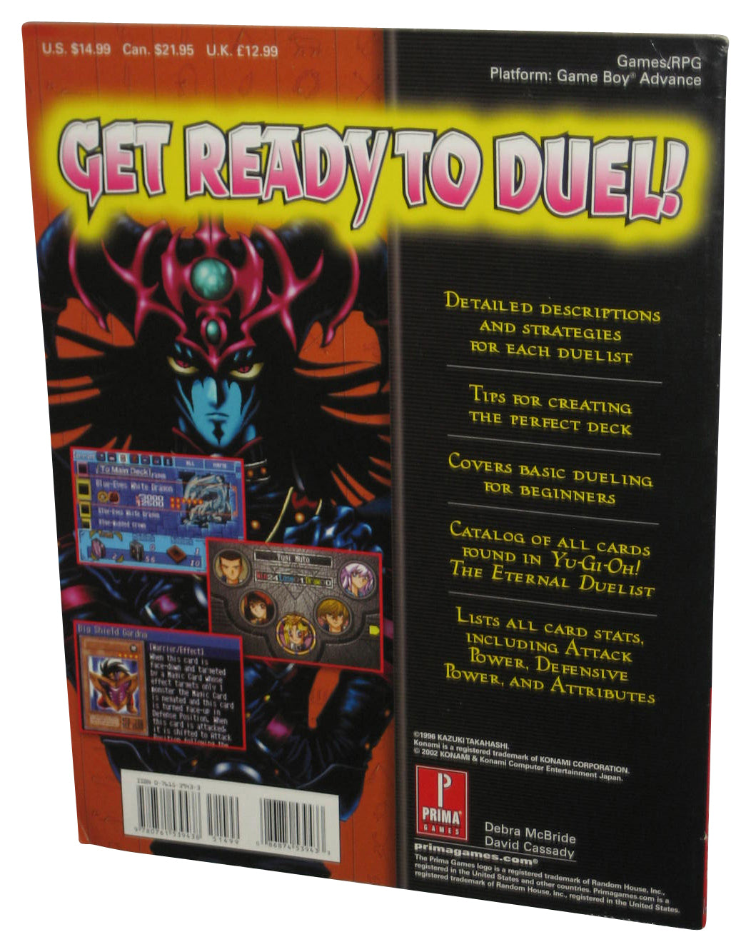 Yu-Gi-Oh! The Eternal Duelist Soul Prima Gameboy Advance Strategy Guide Book