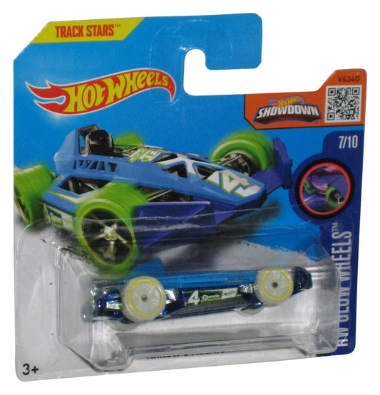 Hot Wheels HW Glow Wheels 7/10 (2015) Blue Arrow Dynamic Toy Car 52/250 - (Short Card)