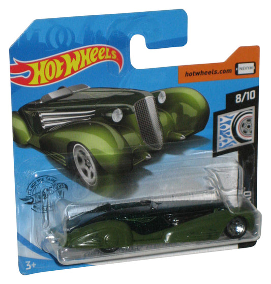 Hot Wheels Rod Squad 8/10 (2017) Green Custom Cadillac Fleetwood Toy Car 121/250 - (Short Card)